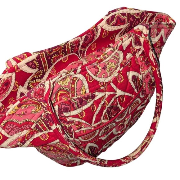 Vera Bradley Rosie Posies Sweetheart Shoulder Bag Red Pink - Picture 16 of 16